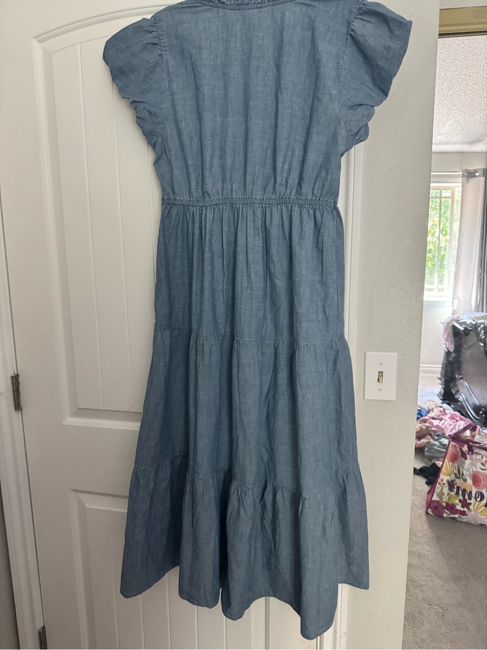 NWT JCrew Light Blue Chambray Dress- XL - Picture 3 of 4